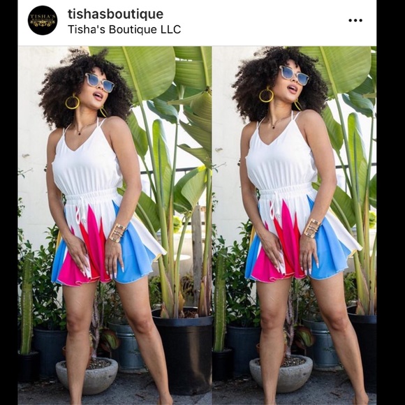 Multi Color Romper - Picture 1 of 4